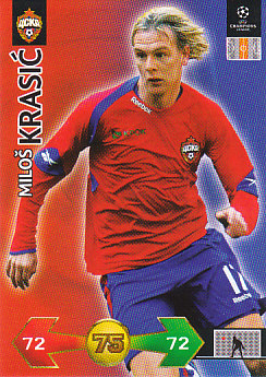 Milos Krasic CSKA Moscow 2009/10 Panini Super Strikes CL #69